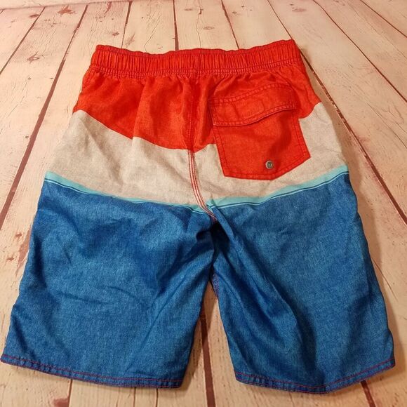 Old Navy Patriotic Swim trunks L 10/12 - Picture 3 of 3